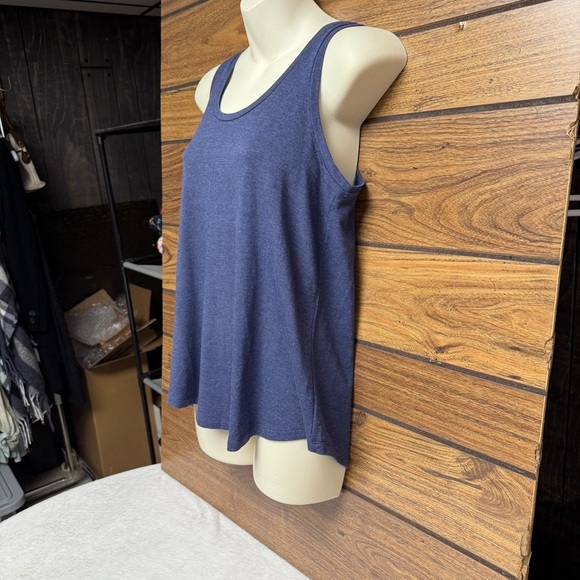 Loft outlet lounge line Blue Sleeveless Relaxed Tank Top XS NWT - Picture 7 of 7